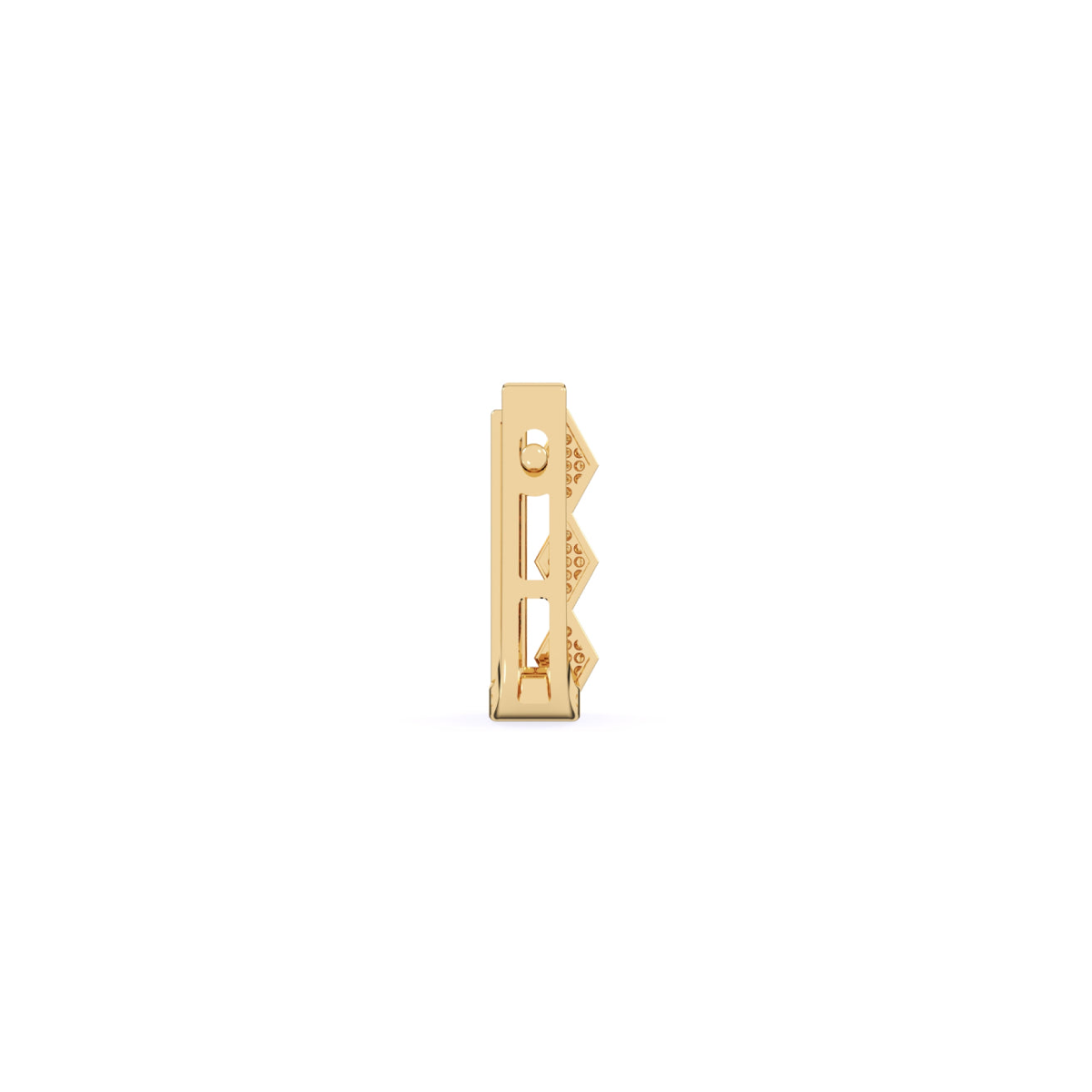 Luxurious Bar Diamond Hoop Earrings